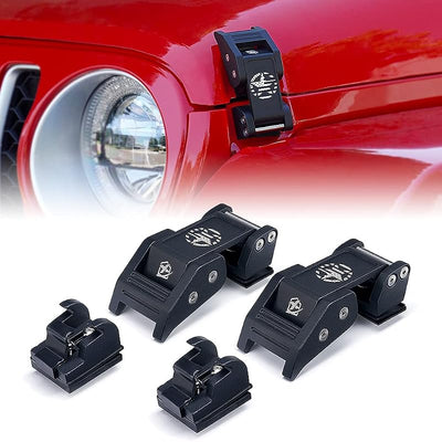 Manijas capó aluminio estrella Jeep JK JLU 07-21