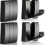 4 Ganchos Plegables Aluminio para Colgar en Pared