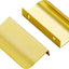 30 Tiradores dedo ocultos cajones cocina 50mm dorados