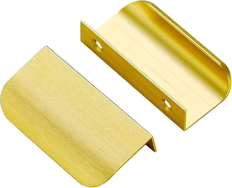 30 Tiradores dedo ocultos cajones cocina 50mm dorados