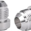 Adaptador soldadura macho aluminio manguera combustible 2 pzas