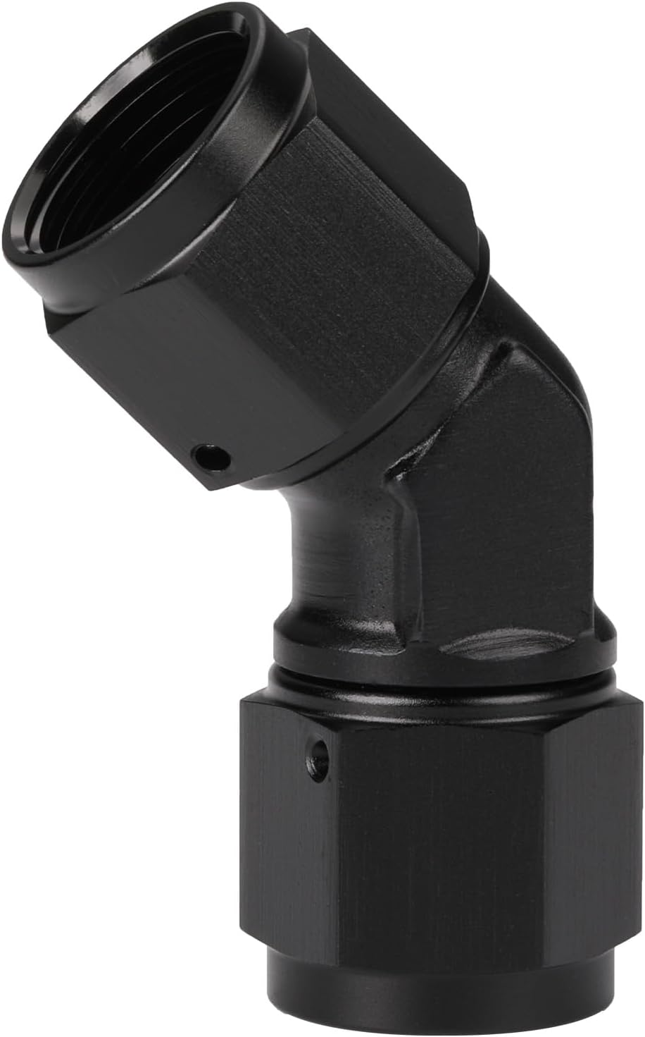 Acoplador giratorio 45 grados aluminio negro