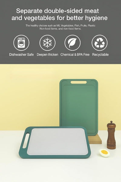 Tabla cortar acero inox doble cara cocina grande