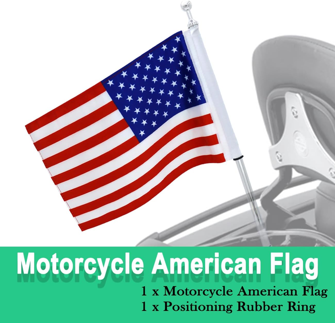 Bandera motocicleta doble cara 6x9