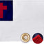 Bandera cristiana 4x6ft para exteriores con ojales latón