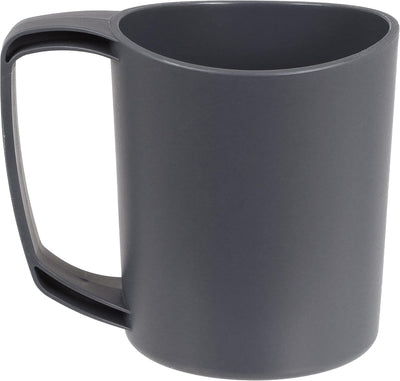 Taza plástico camping viajes grafito