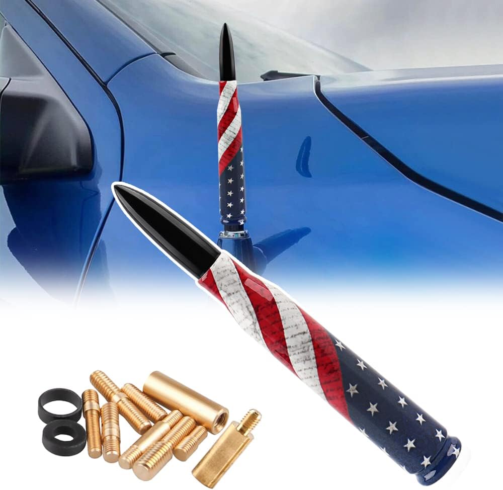Antena radio repuesto aluminio Ford F150 diseño bandera