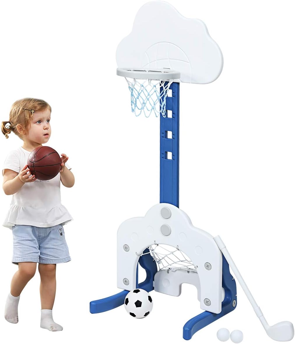 Aro baloncesto niños 5 niveles altura ajustable