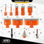 Set 11 Brocas Diamante 5/8-11 Rosca SDS/HEX para Azulejos