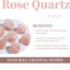 Piedras cuarzo rosa campanilla viento decorativa jardín