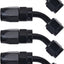 Adaptador giratorio manguera CPE 45grados 4pzas negro