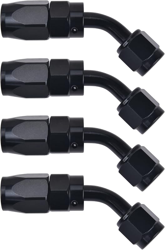 Adaptador giratorio manguera CPE 45grados 4pzas negro