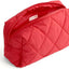 Bolsa maquillaje cosmética grande peso pluma mujer