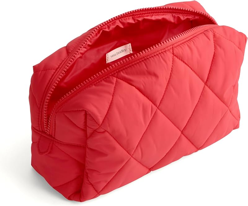 Bolsa maquillaje cosmética grande peso pluma mujer