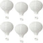 6 Faroles Papel Blanco 12pulg Decorativos Colgantes