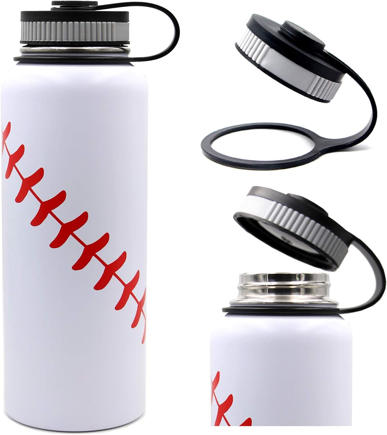 Botella agua deportiva acero inox 40oz doble pared béisbol