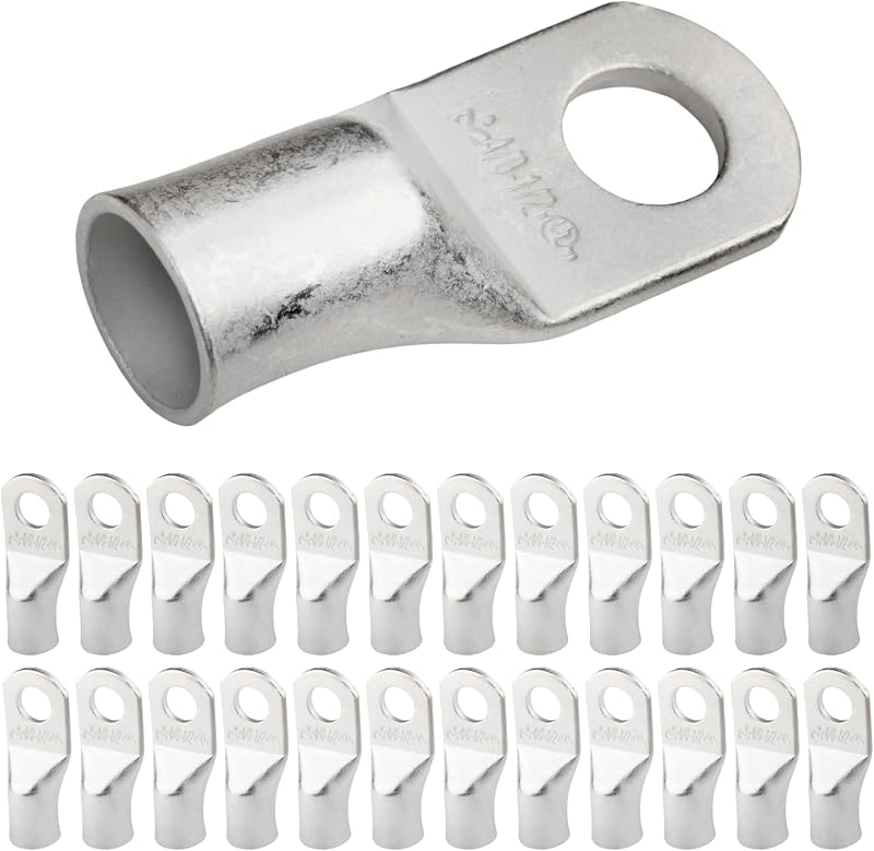 25 Lengüetas Cable Batería Cobre Estañado 4/0 AWG 1/2"