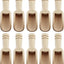 Cucharadita de madera RLECS para harina de leche, especias y azúcar, 10 unidades