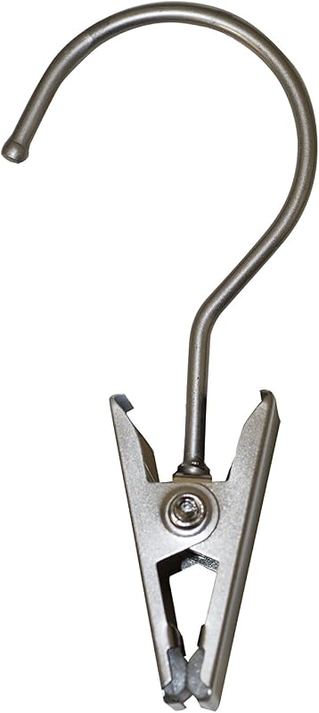 Gancho giratorio para bota cromo cepillado 4.5pulg set 12