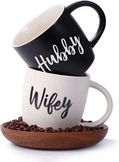 Set 2 Tazas Café Regalo Boda Parejas