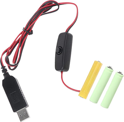 Convertidor USB universal 4.5V elimina baterías AAA con botón