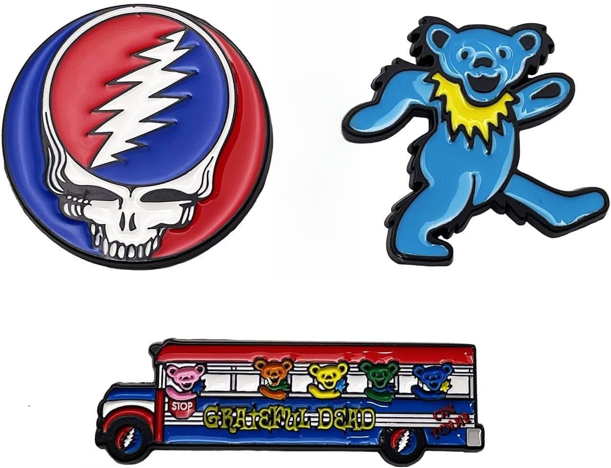 Juego imanes esmaltados Grateful Dead SYF