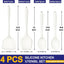 Set 4 Utensilios Silicona Antiadherente para Freír Mezclar Servir