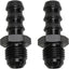 6AN macho acampanado 3/8 adaptador aluminio negro pack 2