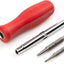 Destornillador 6en1 Multi-Bit S0-S3 Rojo DMS18015
