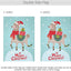 Banderas jardín tela llama Navidad 12x18" poliéster