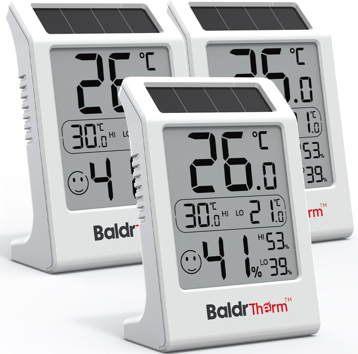 Termómetro solar 3.2pulg digital para bebé hogar oficina pack 3
