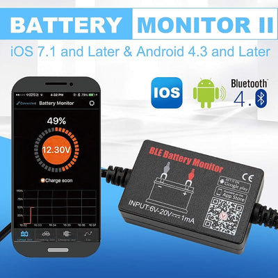 Monitor batería automotriz Bluetooth 12V analizador carga