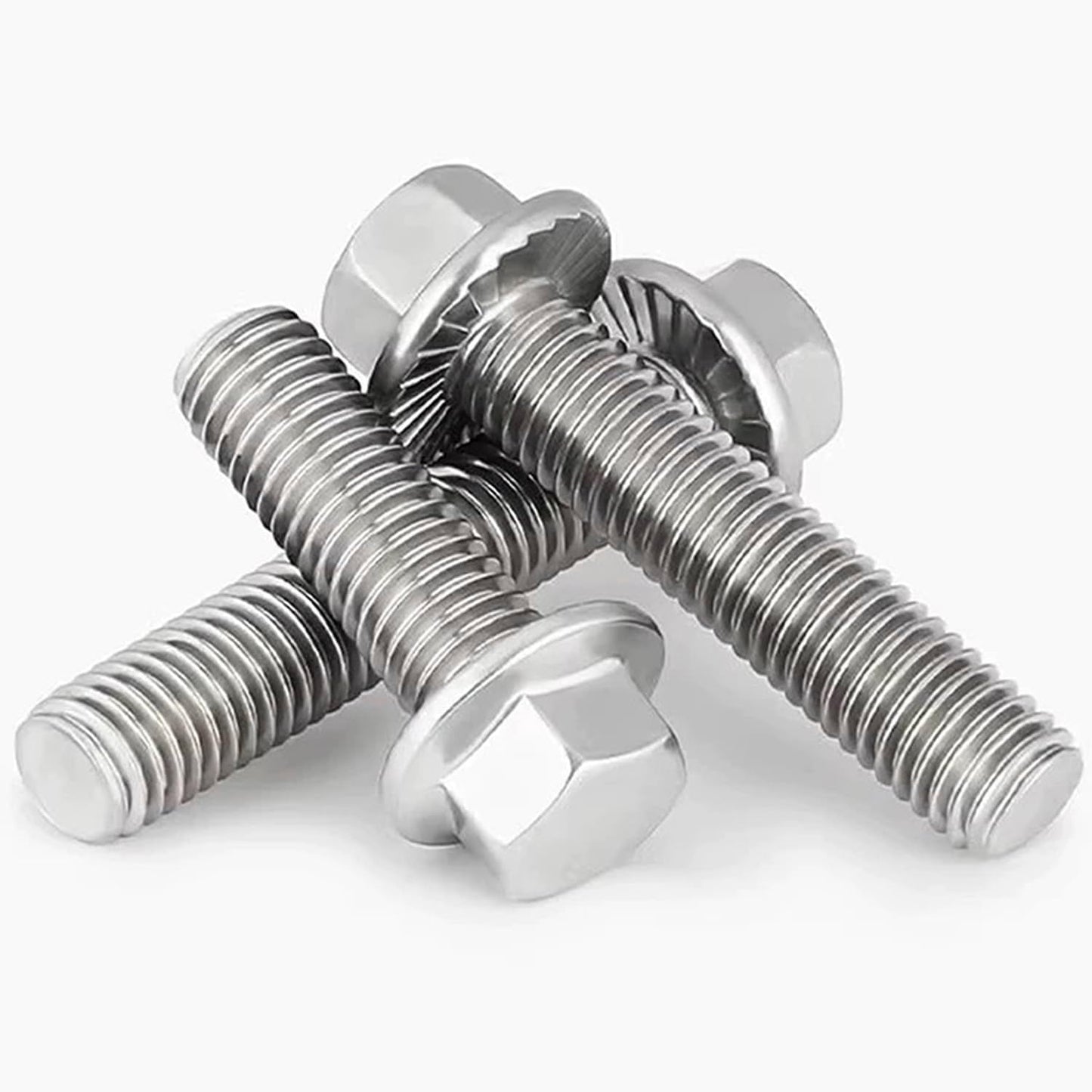 Pernos hexagonales m8-1.25x25mm acero inox 304 liso 20pzas