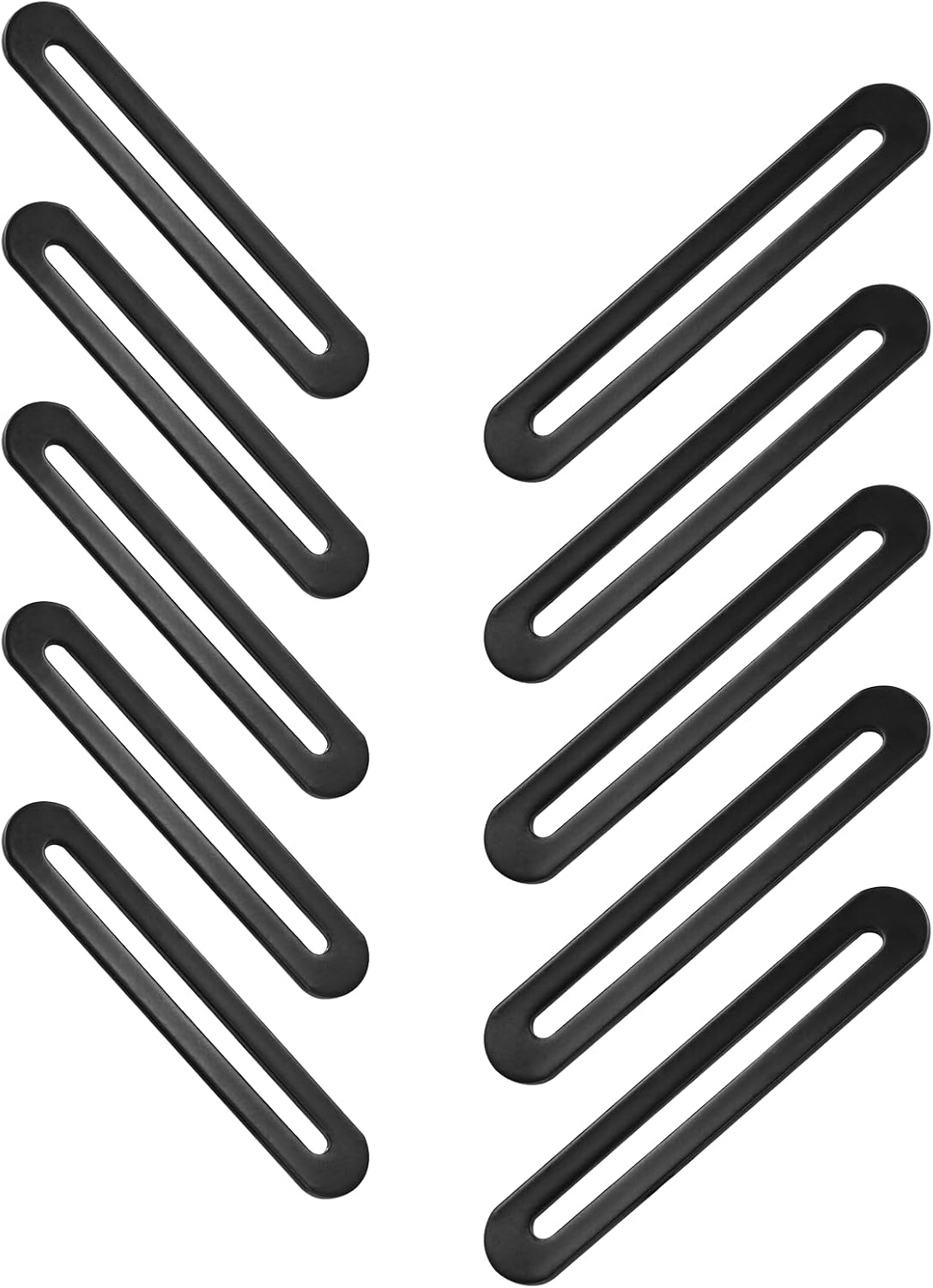 10 Pzas Placa Reparación Madera 4.33pulg Negro