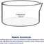 Plato cristalización vidrio borosilicato 33.8oz resistente