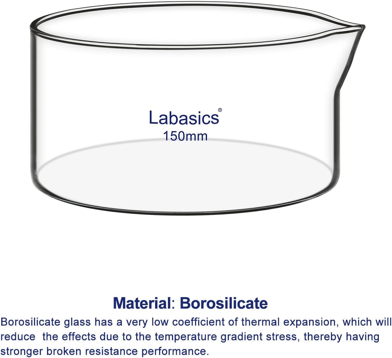 Plato cristalización vidrio borosilicato 33.8oz resistente