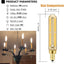 Bombilla LED E12 4W 2500K ámbar blanco cálido