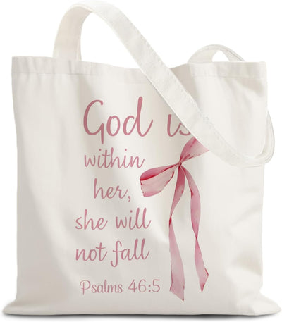 Bolsas lona mujer regalos cristianos inspiradores