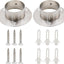 Soporte brida barra acero inox para techo 2"