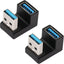 Adaptador USB 3.1 tipo A macho a hembra 10Gbps 2 Unids