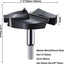 Brocas Forstner 2.362pulg 3 cortadores carburo madera dura