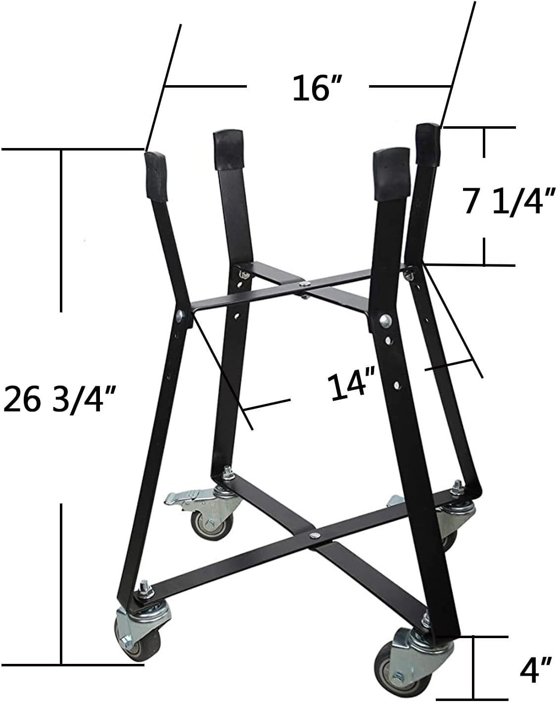 Carrito rodante para Big Green Egg acero resistente