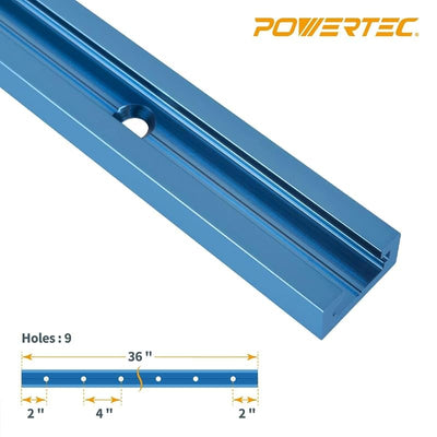 Pista en T aluminio 36pulg pack 8 carpintería