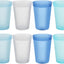 8 Vasos Plástico 8.5oz Reutilizables Sin BPA Colores Surtidos