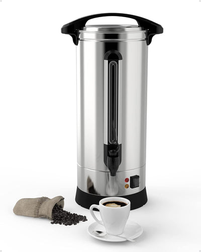 Cafetera comercial 70 tazas 10L doble pared acero inox