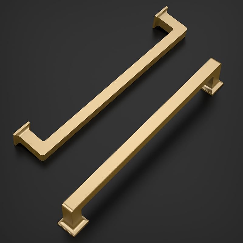 10 Tiradores Bronce Champán 6.3" para Gabinetes Cocina