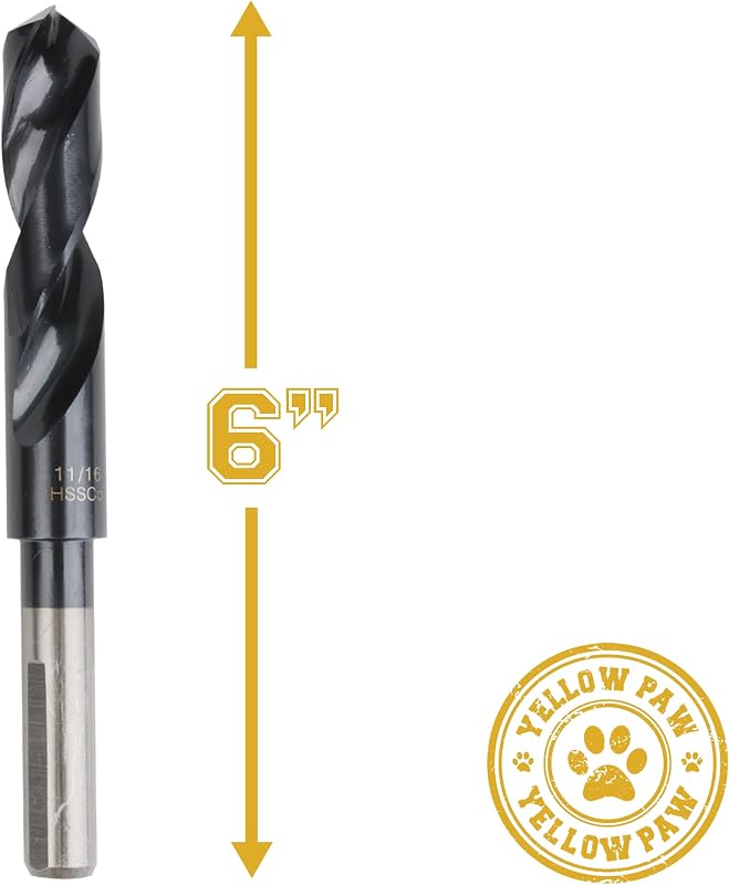 10 Broca 11/16" M35 Cobalto Titanio 6"