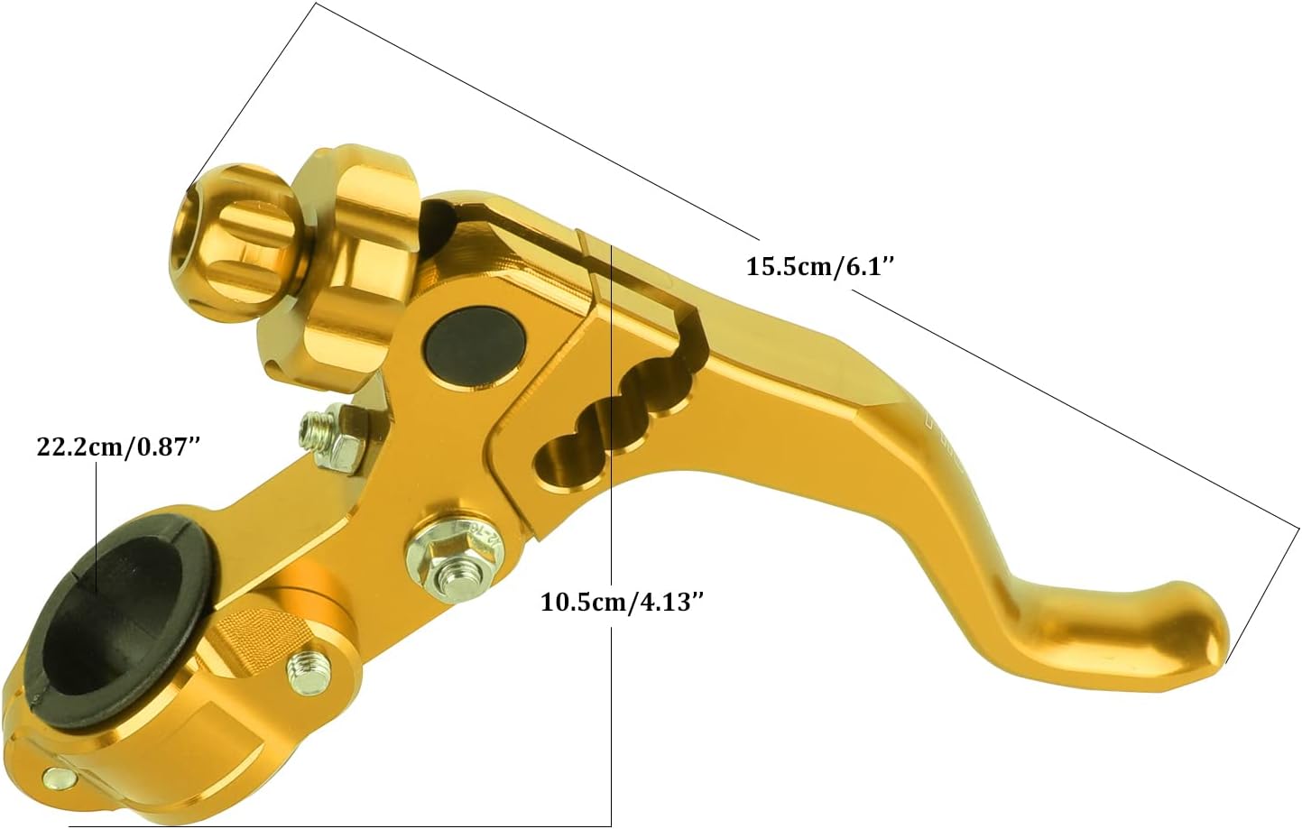 Palanca embrague corta acrobacia aluminio universal oro