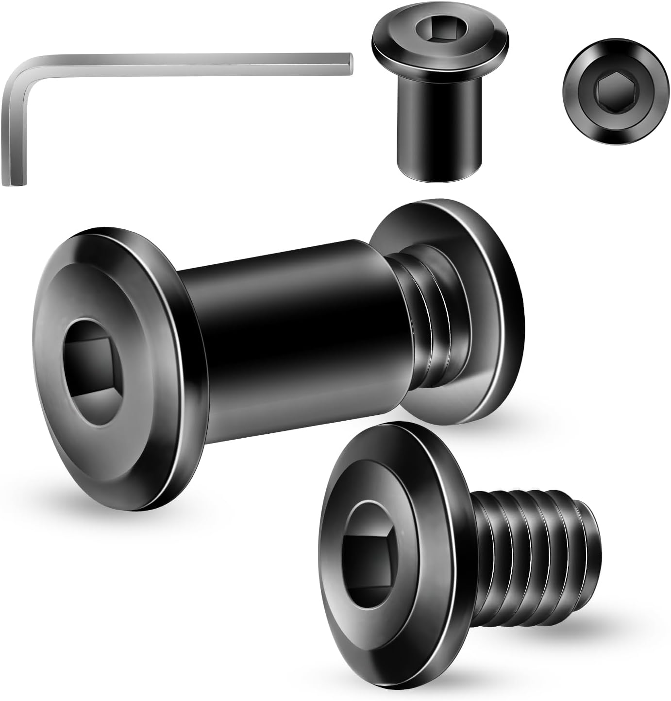 10 Pzas Pernos 1/4-20 x 3/8 Acero Inox