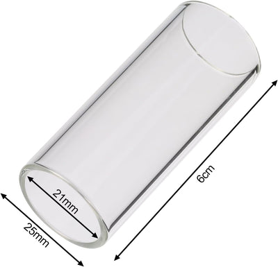 2 Pzas Soporte Cristal Acero Inox para Guitarra 2.4in